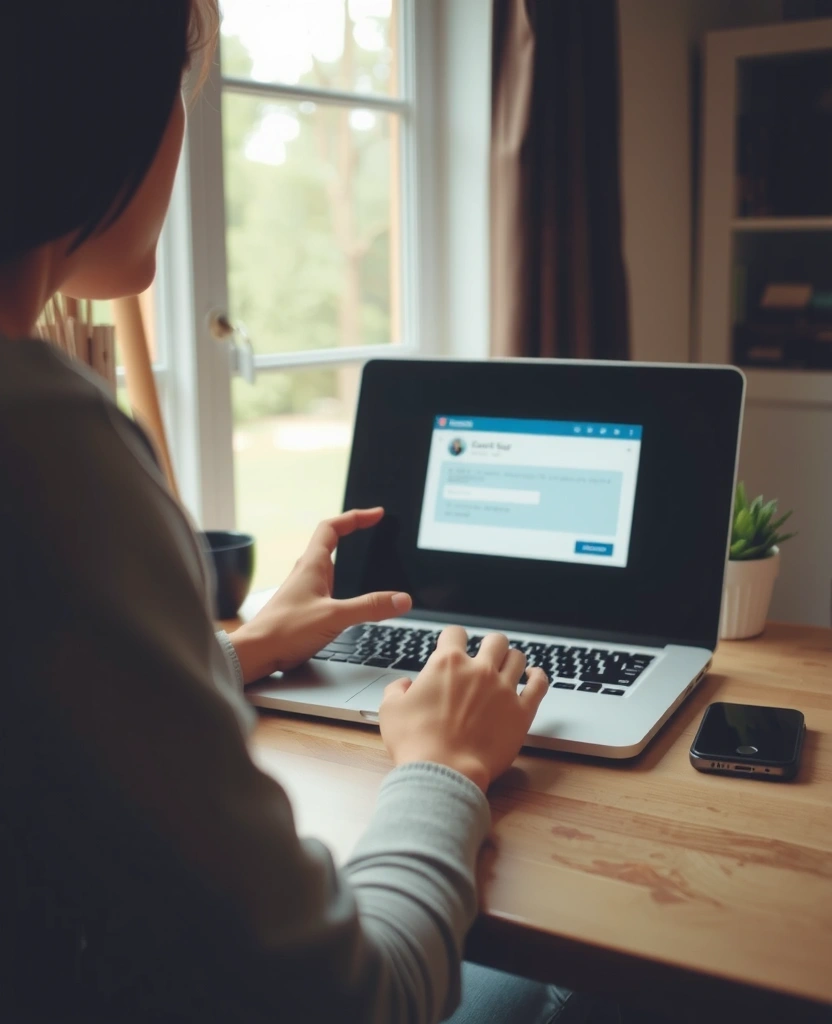 Nutzer am Bildschirm